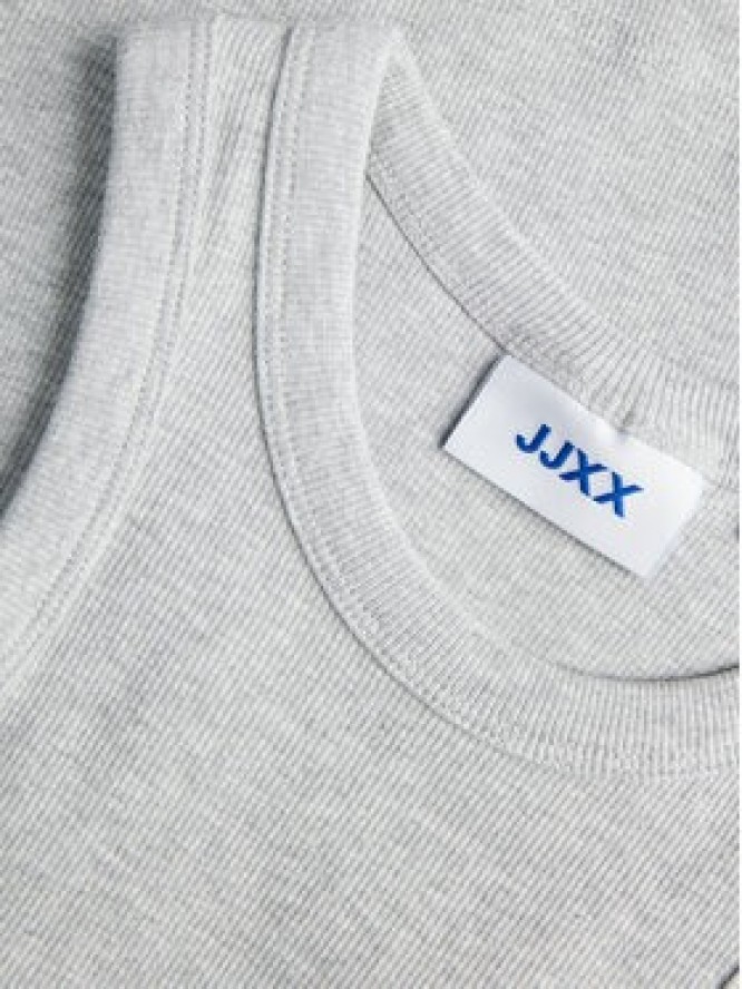 JJXX Top 12224661 Szary Rib Fit