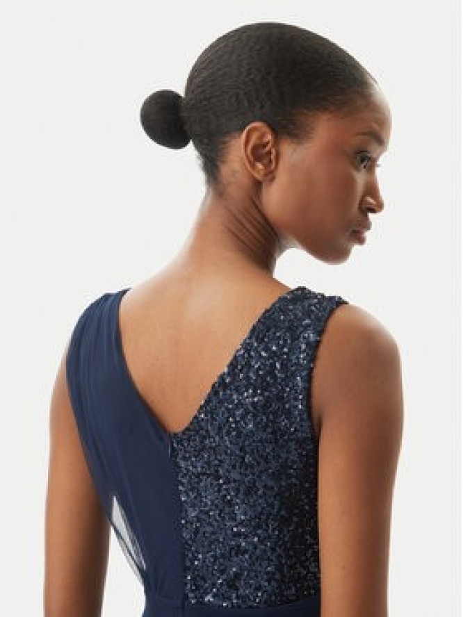 Rinascimento Sukienka wieczorowa CFC0123704003 Granatowy Regular Fit