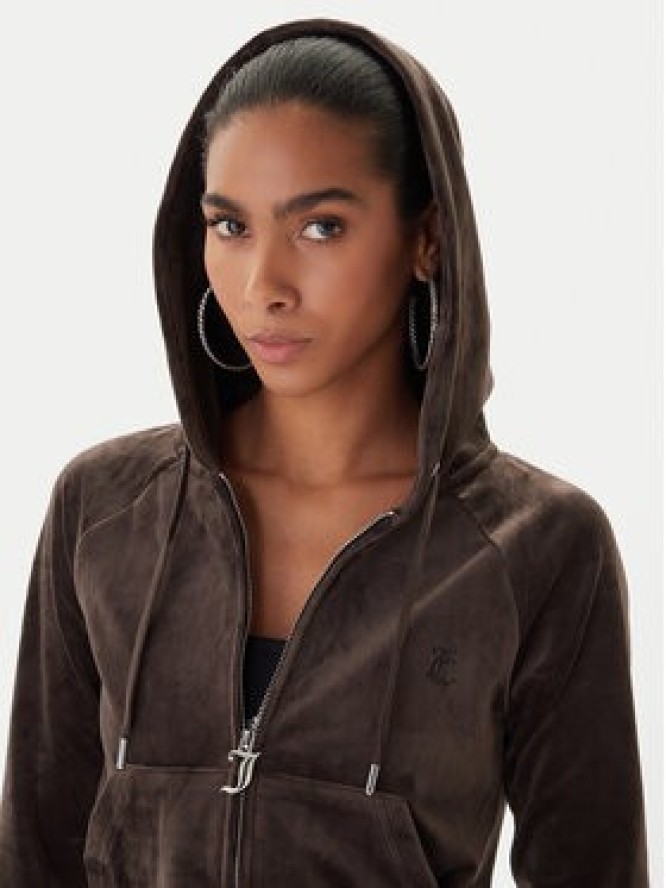 Juicy Couture Bluza Madison JCWAS225306 Brązowy Slim Fit