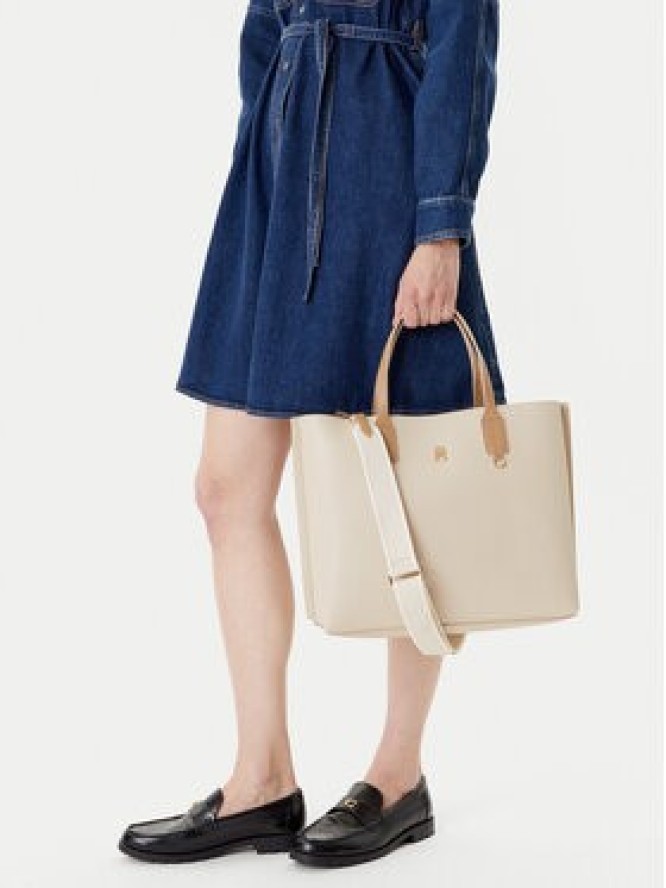 Tommy Hilfiger Torebka Th Distinct Satchel AW0AW17463 Beżowy