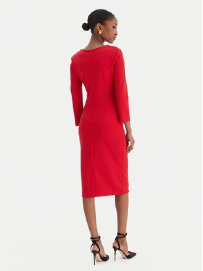 Rinascimento Sukienka koktajlowa CFC0126655003 Czerwony Slim Fit