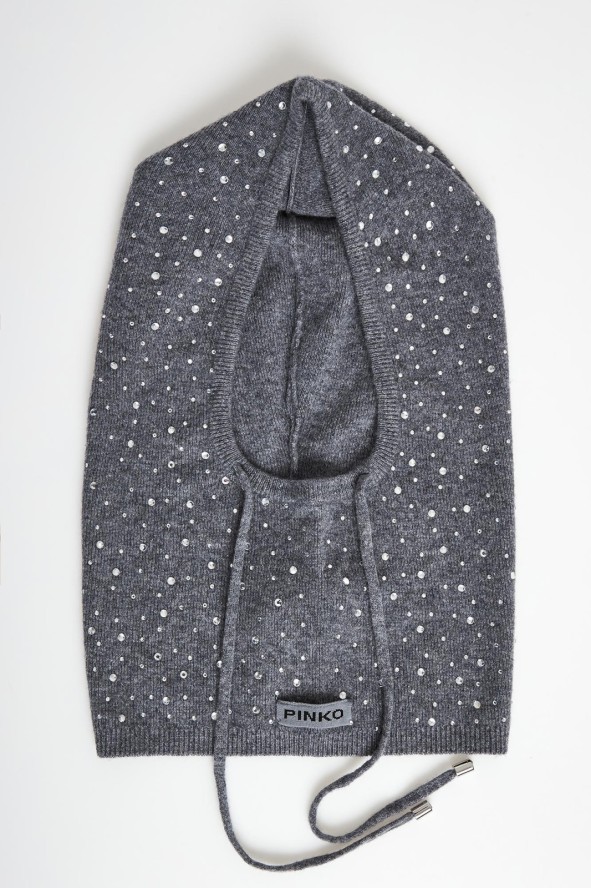Kominiarka damska wełniana balaclava PINKO
