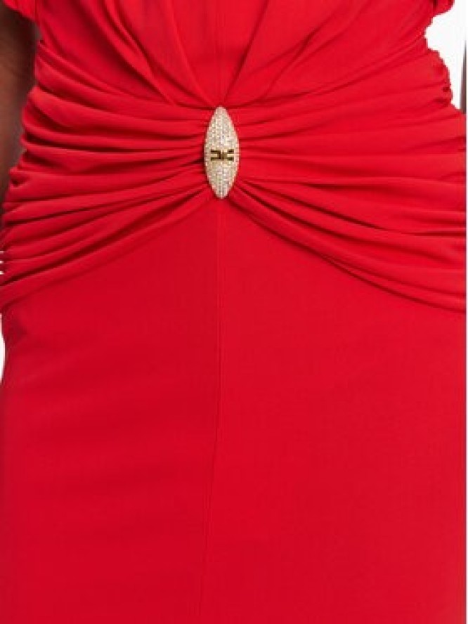 Elisabetta Franchi Sukienka koktajlowa AB71952E2 CG5 Czerwony Regular Fit