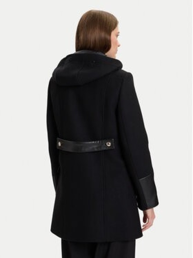 Morgan Płaszcz wełniany 222-GSIBIL Czarny Regular Fit