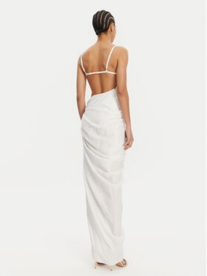 JACQUEMUS Sukienka wieczorowa 21E243DR001-1020 Biały Regular Fit