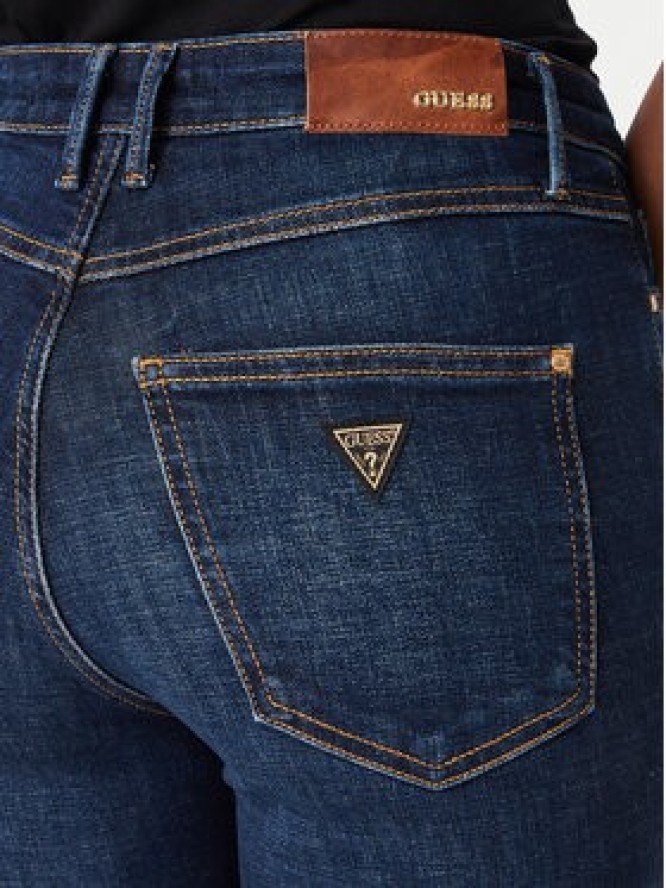 Guess Jeansy W6YA46 D1537 Granatowy Skinny Fit