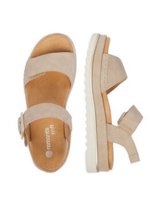 Remonte Sandały CEO-D3P53-62 Beżowy jasny