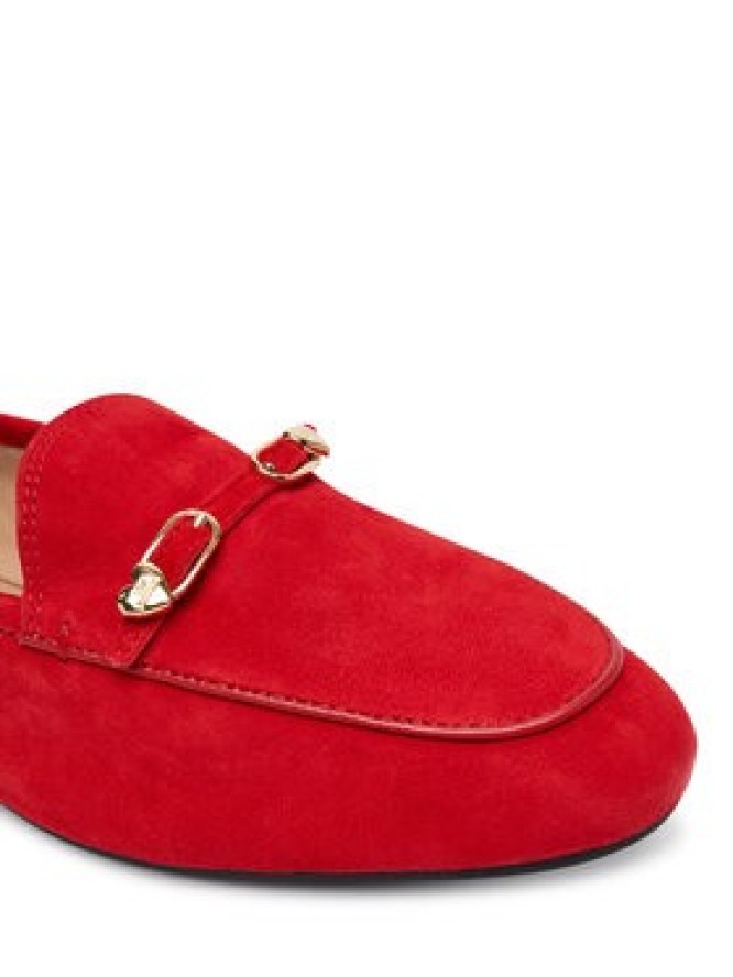 LOVE MOSCHINO Loafersy JA10031G1OJA0500 Czerwony