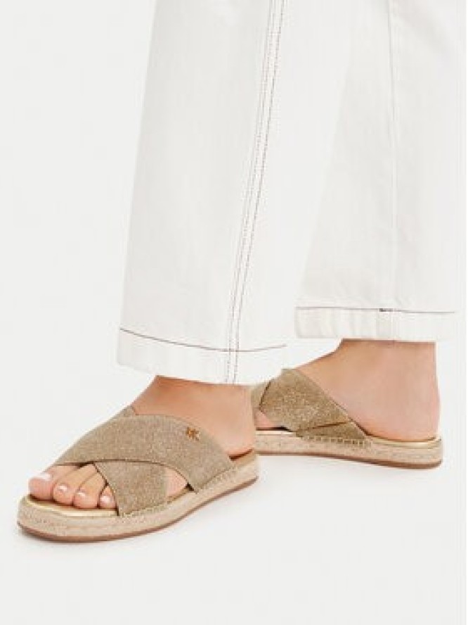 MICHAEL Michael Kors Espadryle Kenzie 40S6KZFS3D Złoty