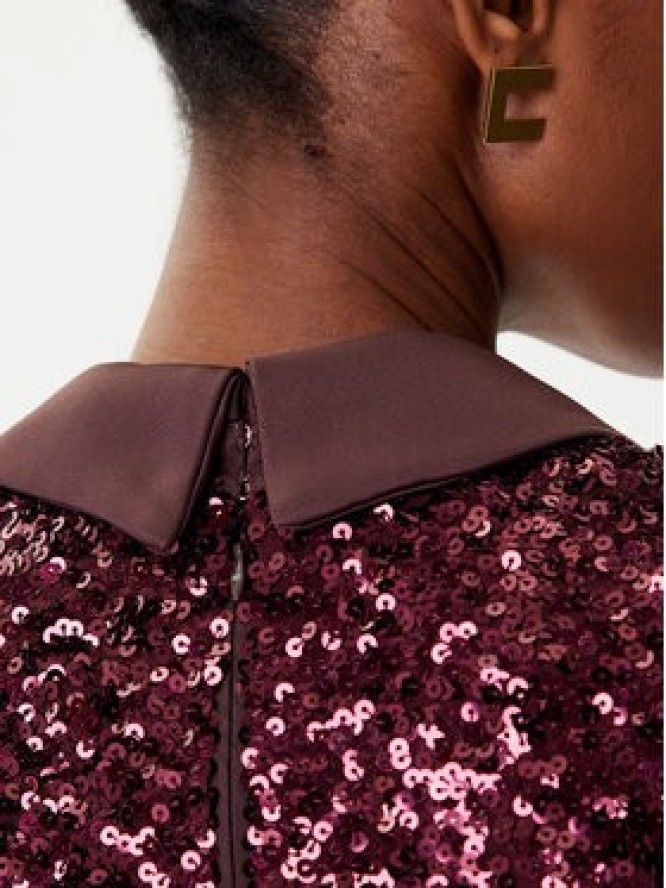 Elisabetta Franchi Sukienka wieczorowa AB-R13-56E2-V860' Bordowy Regular Fit