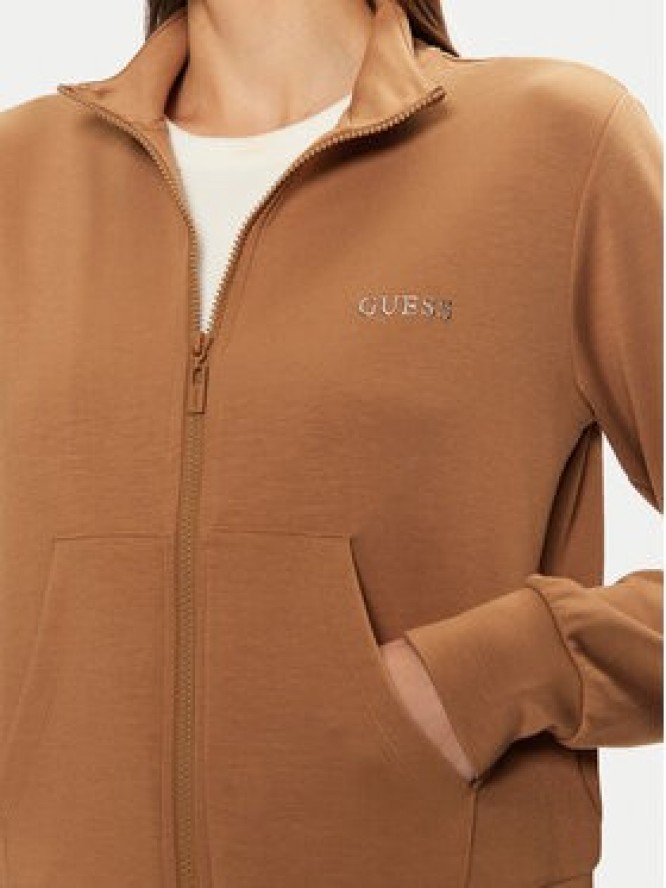 Guess Bluza V5RQ17 KCOB2 Brązowy Regular Fit