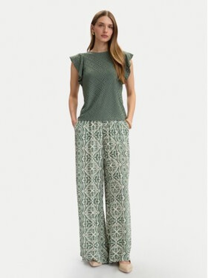 Vero Moda Bluzka Tassa 10286067 Zielony Loose Fit