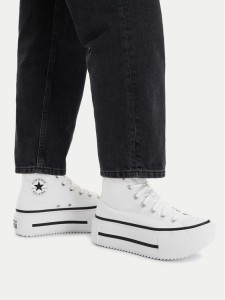 Converse Trampki Chuck Taylor All Star Lift Double Stack A12976C Biały
