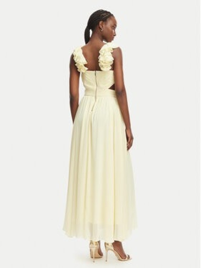 Morgan Sukienka wieczorowa 251-RISSAL Żółty Regular Fit