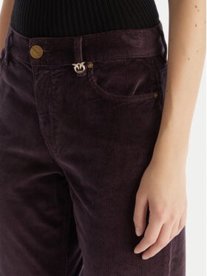 PINKO Spodnie materiałowe Old Velvet 105662 A2WS Fioletowy Regular Fit