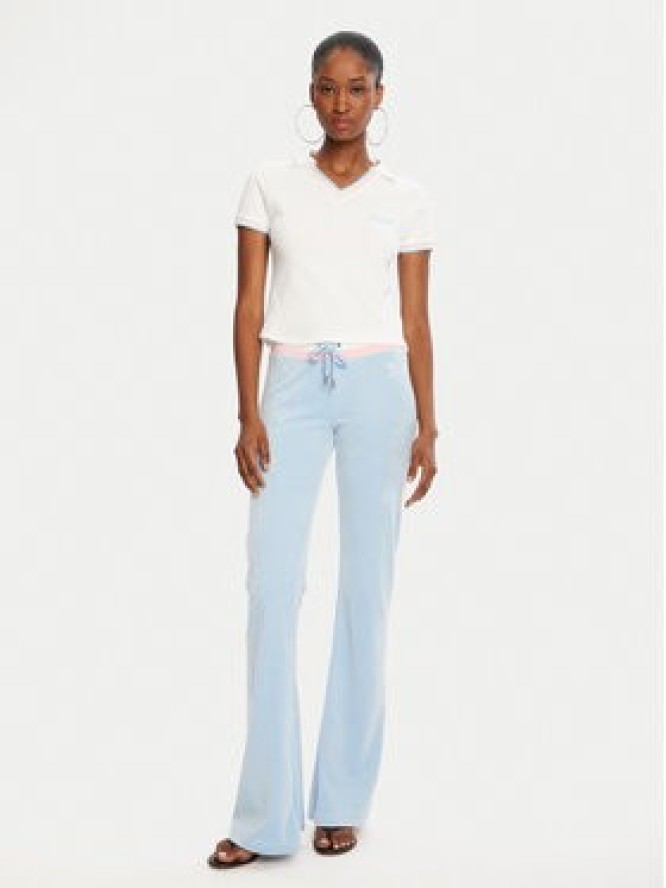 Juicy Couture Polo JCWCT225355 Biały Regular Fit