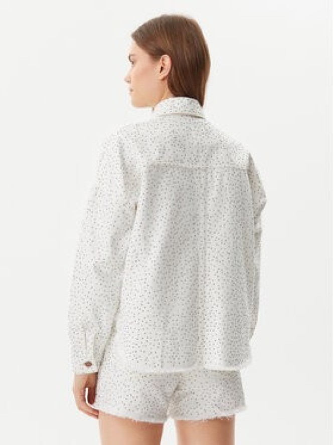 Guess Kurtka jeansowa W5GN90 D5N91 Biały Regular Fit