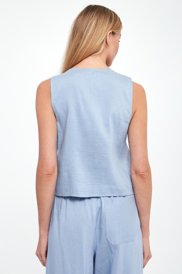 Top damski lniany Isolana MARELLA SPORT