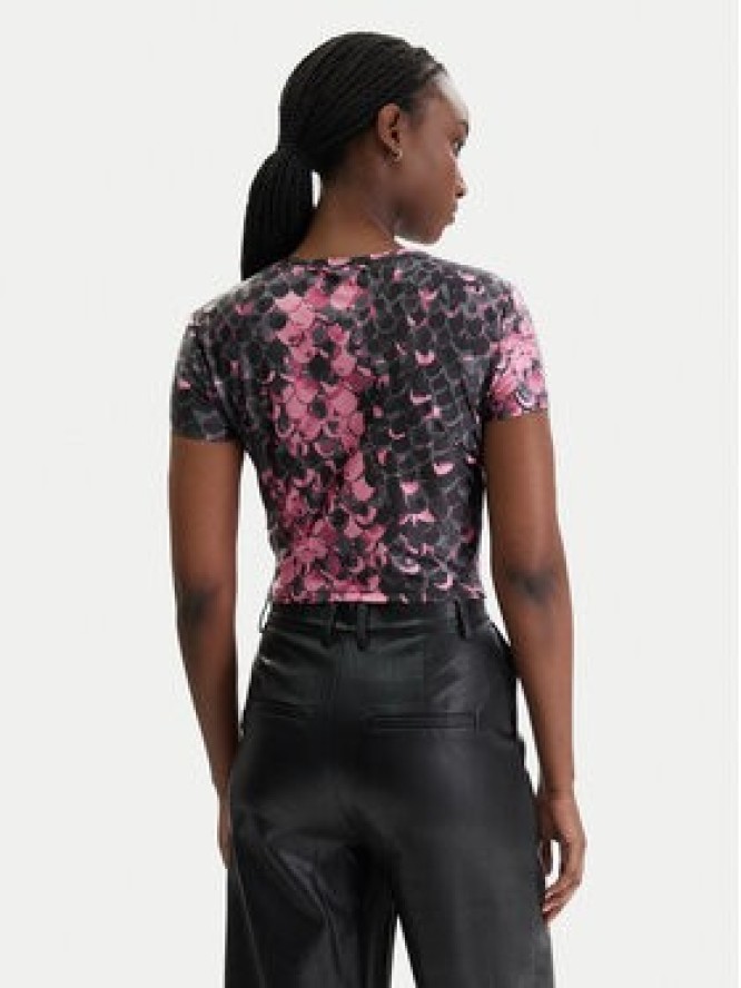 Versace Jeans Couture T-Shirt 80HAH602 JS552 Różowy Slim Fit