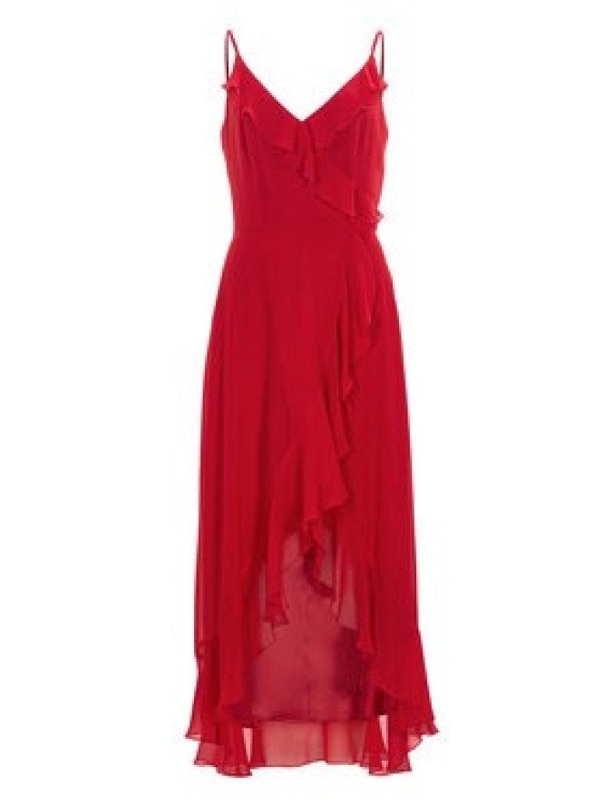 Swing Sukienka koktajlowa 5AI16200 Czerwony Regular Fit