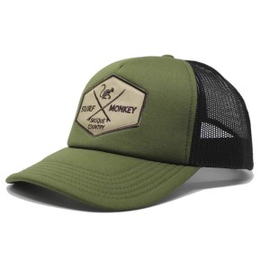 Czapka Trucker - Wyściełana / Rozmiar uniwersalny (Oliwkowy/Czarny)