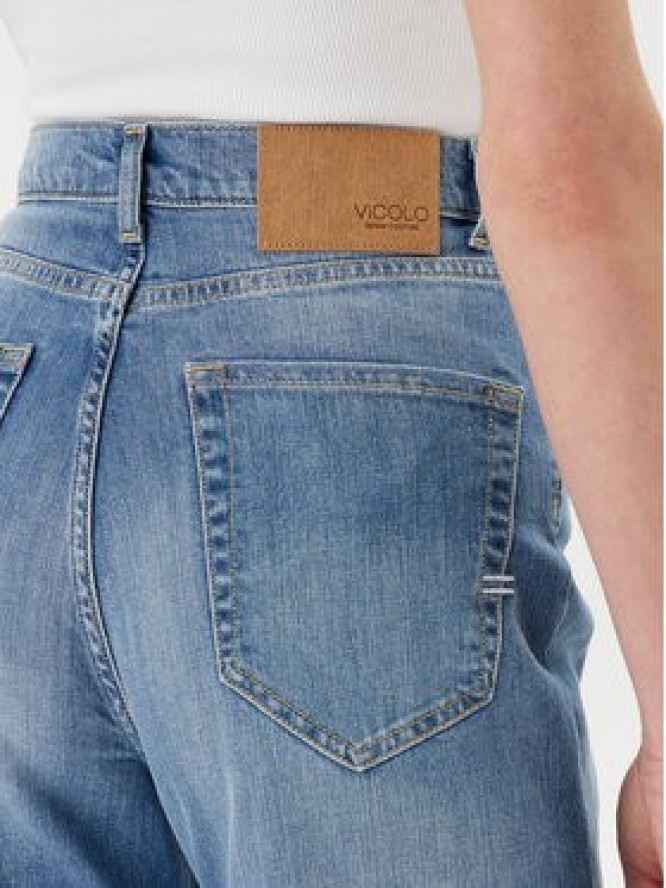 ViCOLO Jeansy DD5076 Niebieski Wide Leg