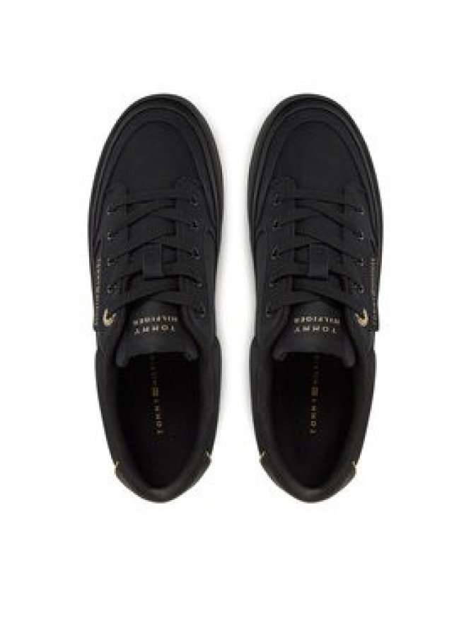 Tommy Hilfiger Sneakersy Essential Vulc Textile Sneaker FW0FW08323 Czarny