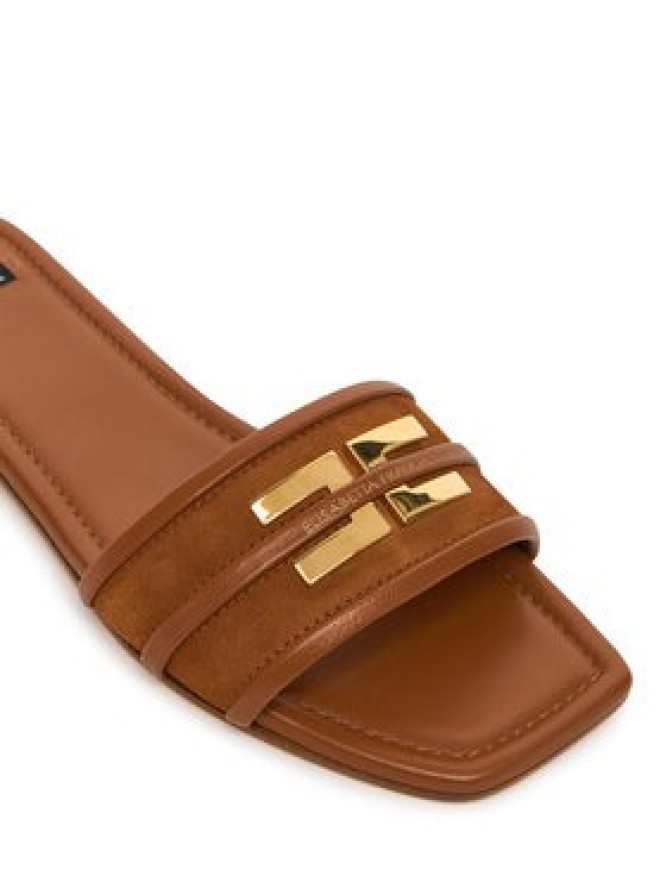 Elisabetta Franchi Klapki SA72L61E2 Brązowy