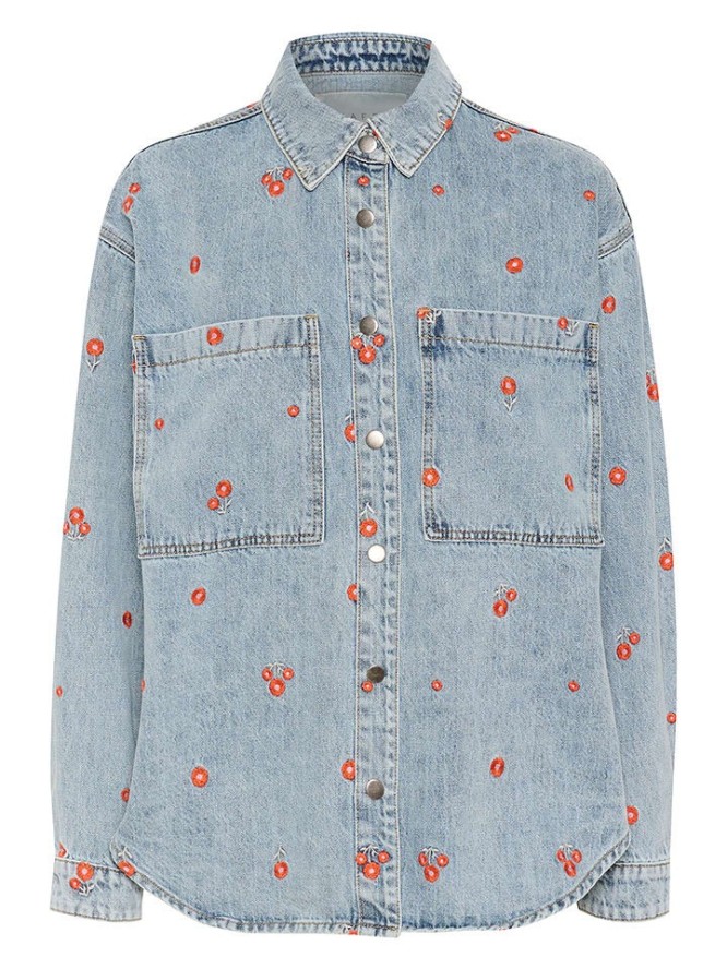 Kaffe Kurtka dżinsowa w kolorze błękitnym rozmiar: 36