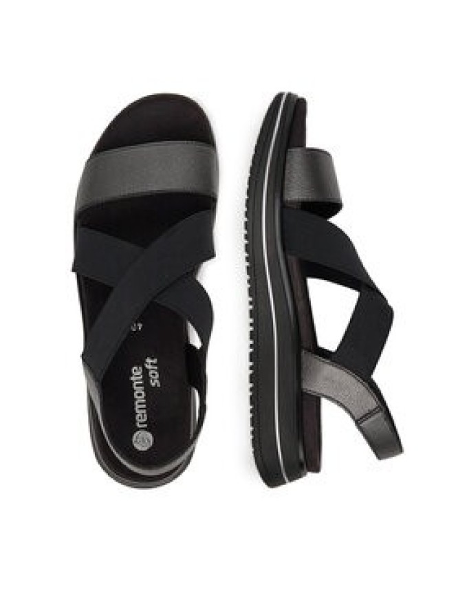 Remonte Sandały D1J50-02 Czarny