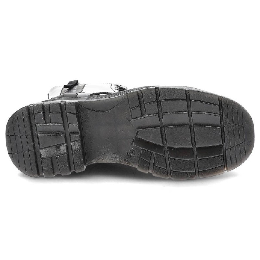 Czarne Botki Big Star Damskie Skórzane Ocieplane Obuwie