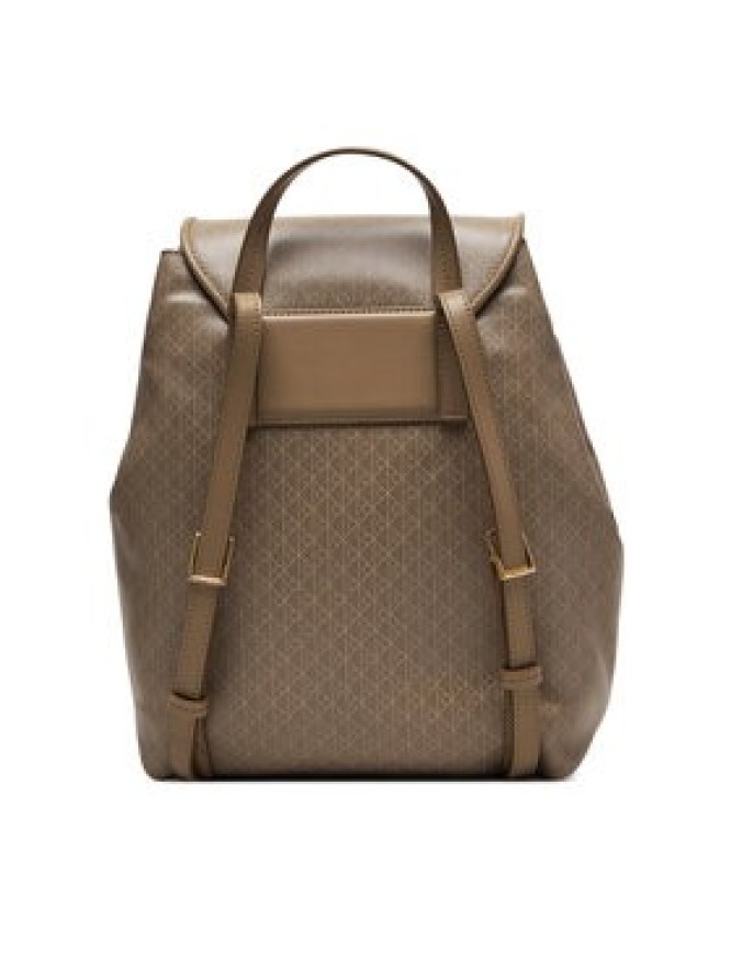 Calvin Klein Plecak Emblem Aop Flap Backpack LV04F3271G Beżowy