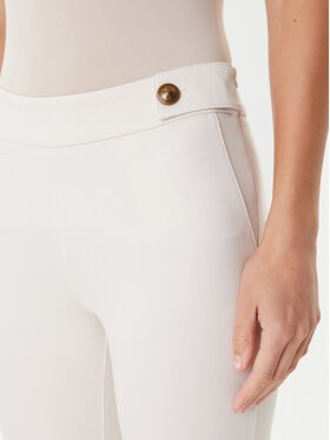 Guess Spodnie materiałowe W5YB0I KCMU2 Écru Regular Fit