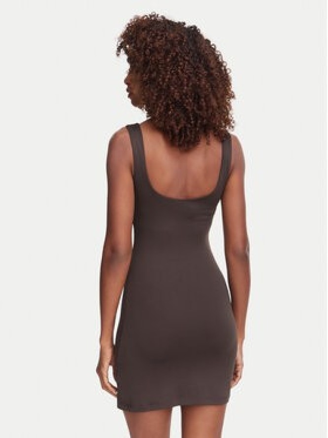 Guess Sukienka letnia V6YK07 K4711 Brązowy ciemny Slim Fit
