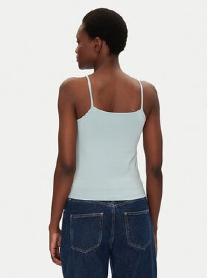 Calvin Klein Jeans Top Monologo J20J223105 Niebieski Slim Fit