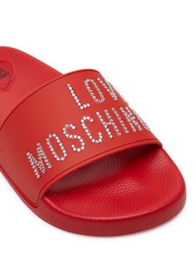 LOVE MOSCHINO Klapki JA28122G1MI13500 Czerwony