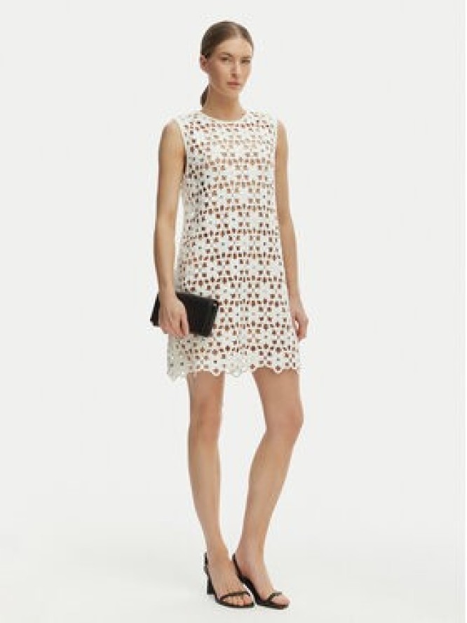 MICHAEL Michael Kors Sukienka letnia MS683CWKNE Biały Slim Fit