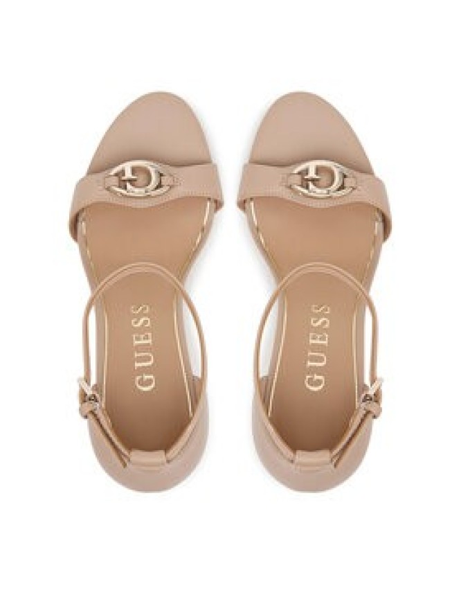 Guess Sandały FLTKAB LEA03 Beżowy