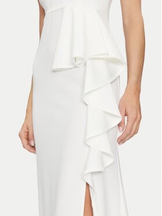 Rinascimento Sukienka wieczorowa CFC0122859003 Biały Regular Fit