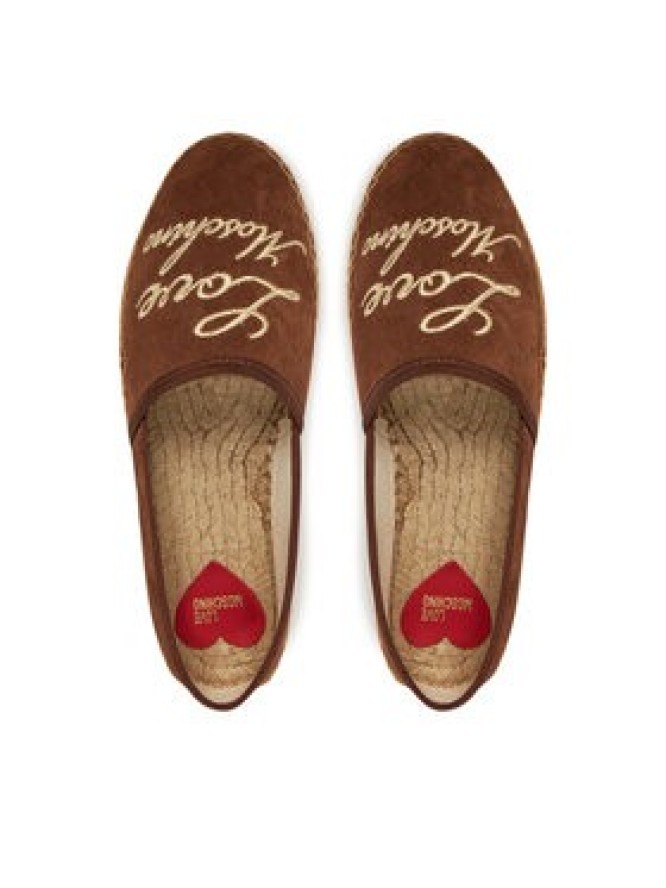 LOVE MOSCHINO Espadryle JA10272G0MIG0300 Brązowy