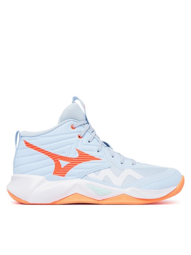 Mizuno Buty halowe Wave Momentum Pro Mid V1GC2545 Niebieski jasny