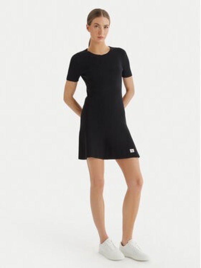 Calvin Klein Jeans Sukienka dzianinowa LV047F325G Czarny Slim Fit