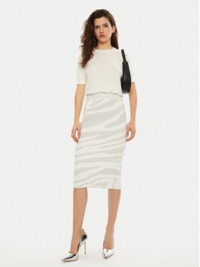 Liu Jo Spódnica midi TF4217 MS49I Biały Regular Fit