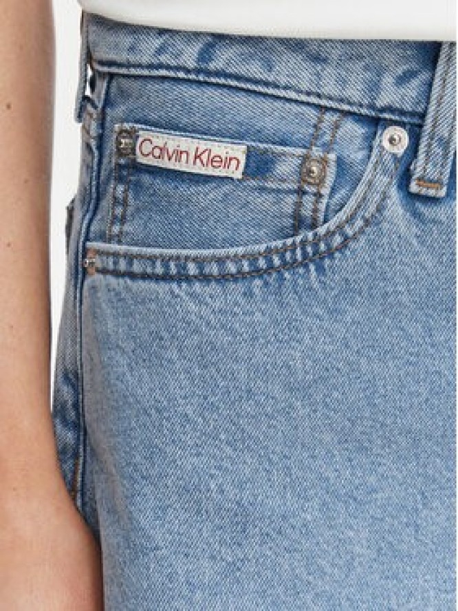 Calvin Klein Jeans Szorty jeansowe LV047F675G Niebieski Regular Fit
