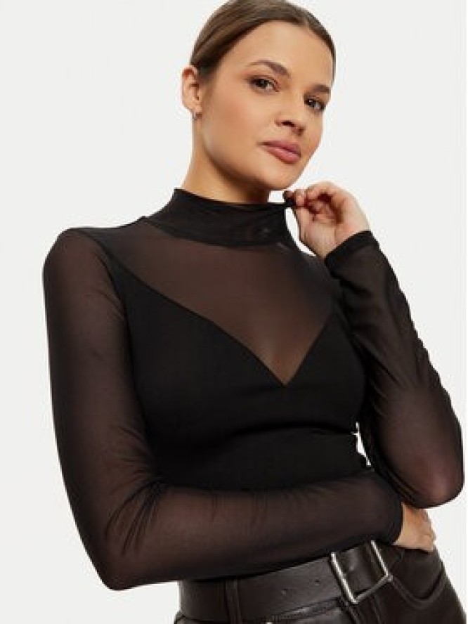 Morgan Bluzka 242-TIMARA Czarny Slim Fit