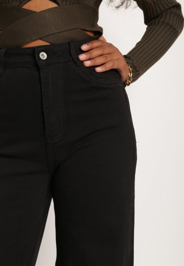 Czarne Jeansy Szerokie Phririope