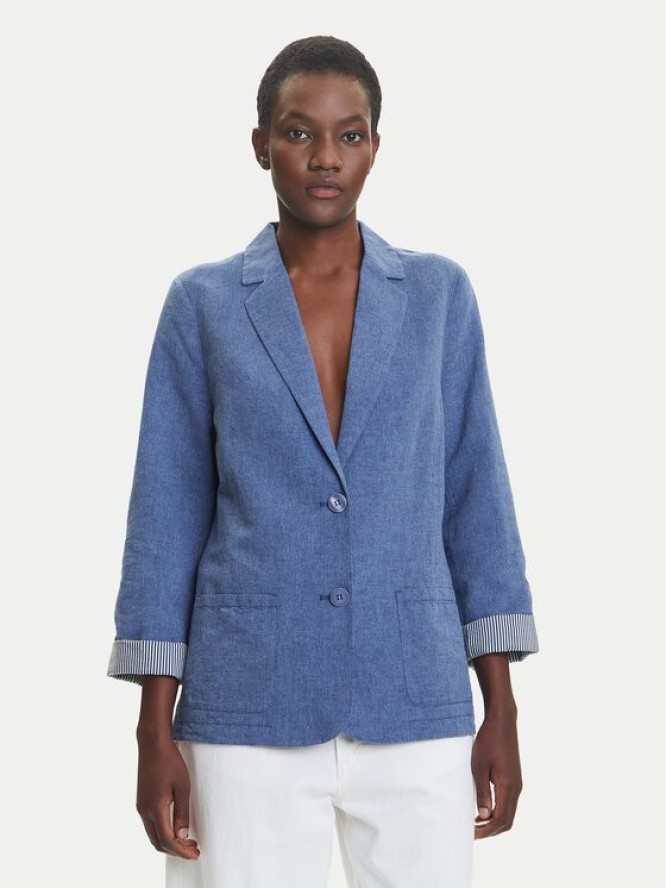 Olsen Marynarka 15001615 Niebieski Regular Fit