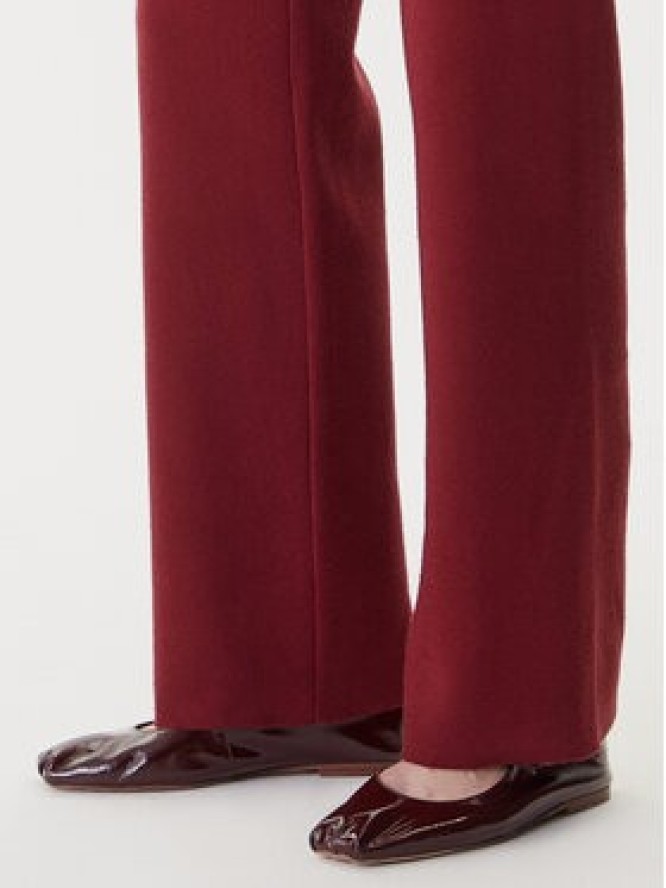 Vero Moda Spodnie dzianinowe Gold Art 10332174 Bordowy Loose Fit