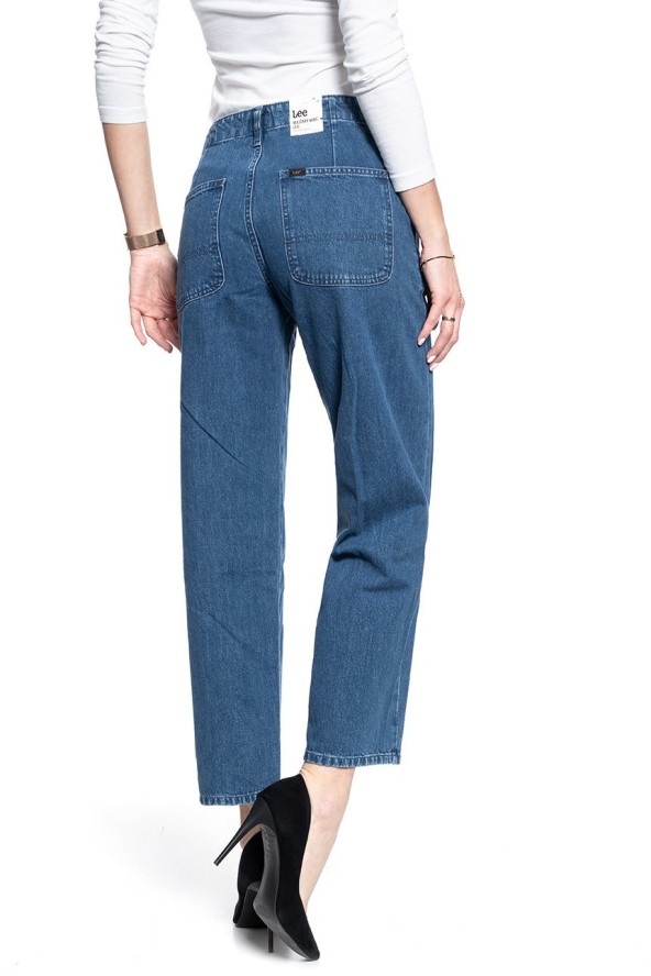 SPODNIE DAMSKIE LEE MILITARY WIDE LEG MID JELT L31UKEGT 112107303