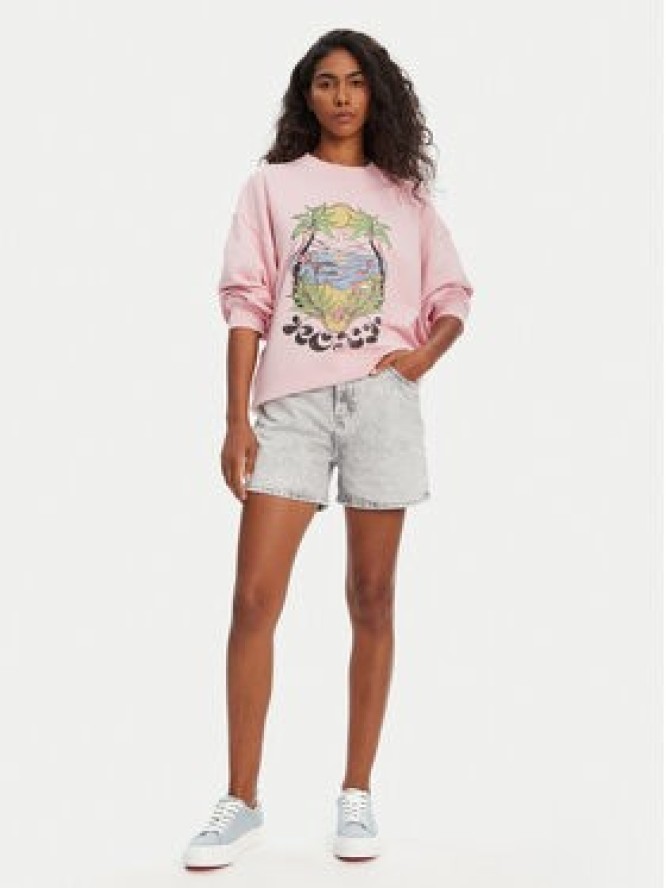 Roxy Bluza ERJFT04997 Różowy Relaxed Fit